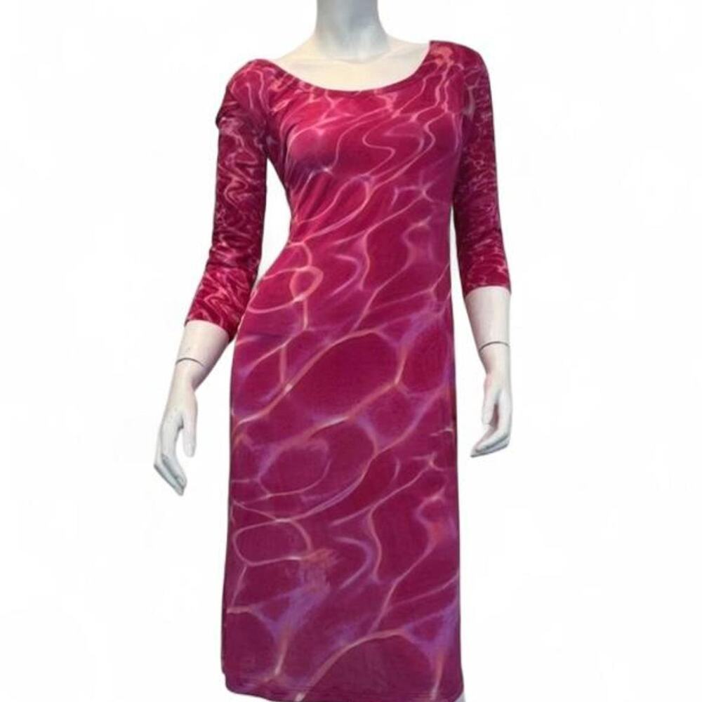 Roberto cavalli pink tie dye dress